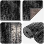 vidaXL Behúň na koberce FLORNES Tkaný Čierna 80 x 400 cm PP 7 mm – Obrázok 3