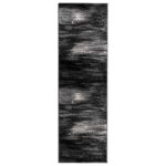 vidaXL Behúň na koberce FLORNES Tkaný Čierna 100 x 450 cm PP 7 mm – Obrázok 2