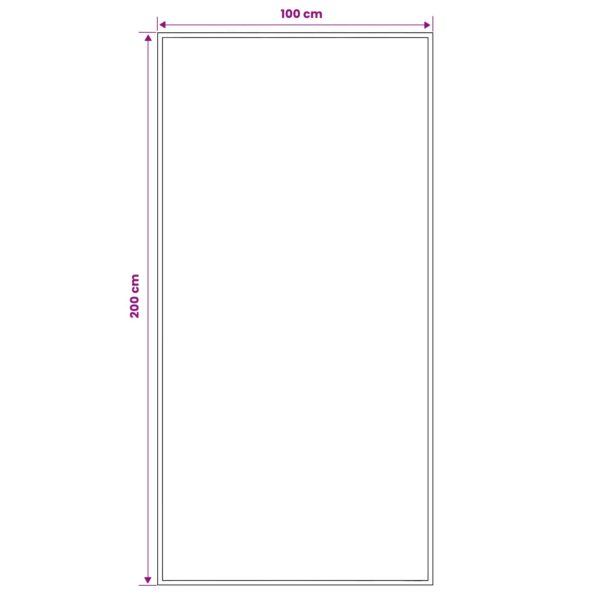 vidaXL Behúň na koberce FLORNES Tkaný Sivá 100 x 200 cm PP 7 mm – Obrázok 4