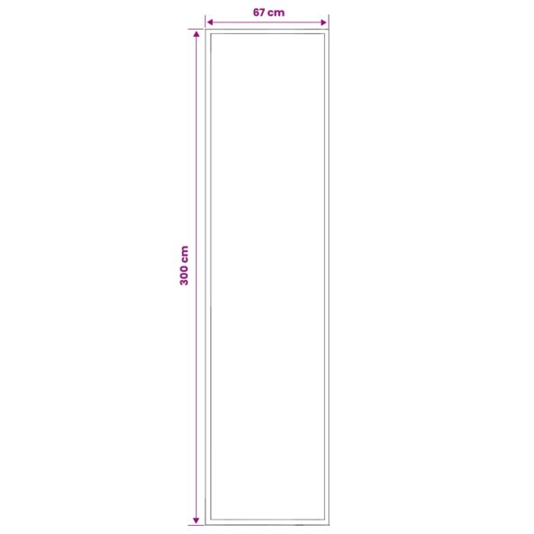 vidaXL Behúň na koberce FLORNES Tkaný Sivohnedá 67 x 300 cm PP 7 mm – Obrázok 4