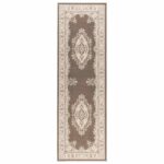 vidaXL Behúň na koberce FLORNES Tkaný Sivohnedá 80 x 400 cm PP 7 mm – Obrázok 2