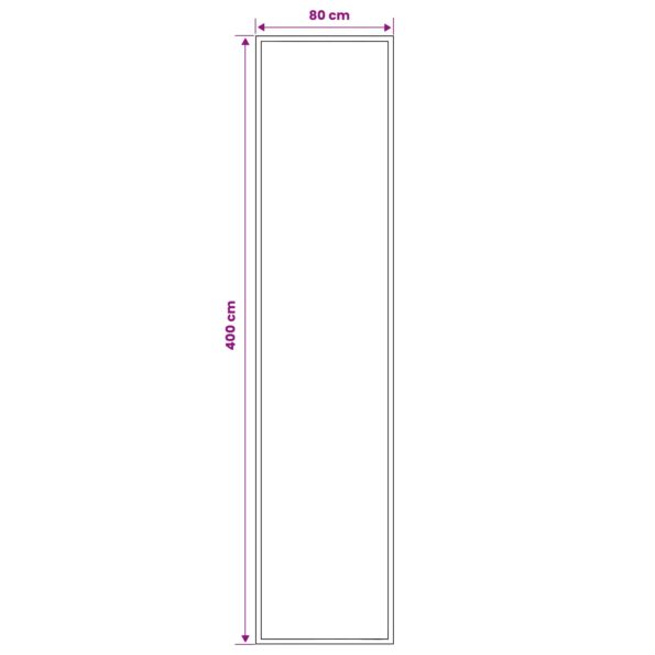 vidaXL Behúň na koberce FLORNES Tkaný Sivohnedá 80 x 400 cm PP 7 mm – Obrázok 4