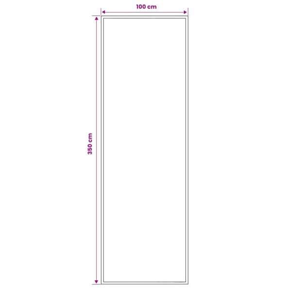 vidaXL Behúň na koberce FLORNES Tkaný Sivohnedá 100 x 350 cm PP 7 mm – Obrázok 4