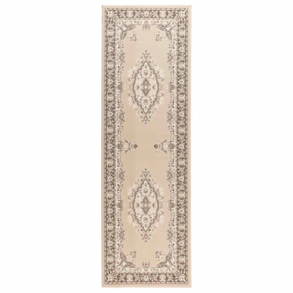 vidaXL Behúň na koberce FLORNES Tkaný Ecru 67 x 150 cm PP 7 mm – Obrázok 2