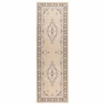 vidaXL Behúň na koberce FLORNES Tkaný Ecru 67 x 250 cm PP 7 mm – Obrázok 2