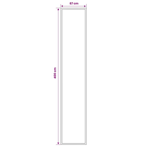 vidaXL Behúň na koberce FLORNES Tkaný Ecru 67 x 400 cm PP 7 mm – Obrázok 4