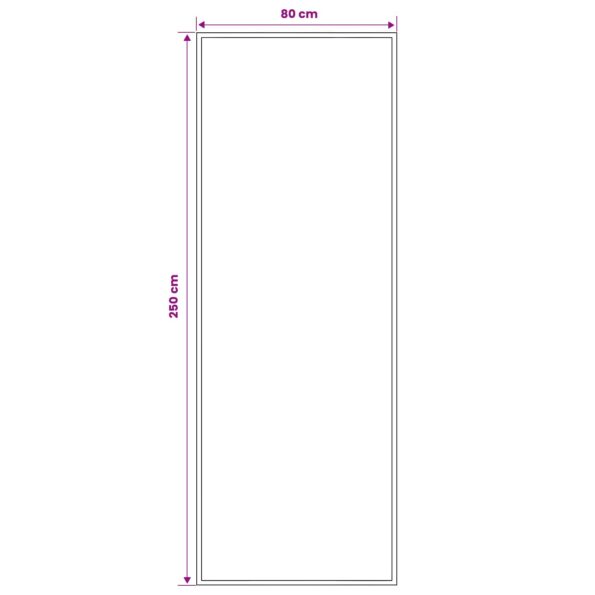 vidaXL Behúň na koberce FLORNES Tkaný Ecru 80 x 250 cm PP 7 mm – Obrázok 4