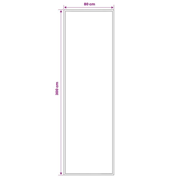 vidaXL Behúň na koberce FLORNES Tkaný Sivá 80 x 300 cm PP 7 mm – Obrázok 4