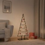 vidaXL Kovový vianočný stromček KUOPIO 125 cm Kov Čierna – Obrázok 3