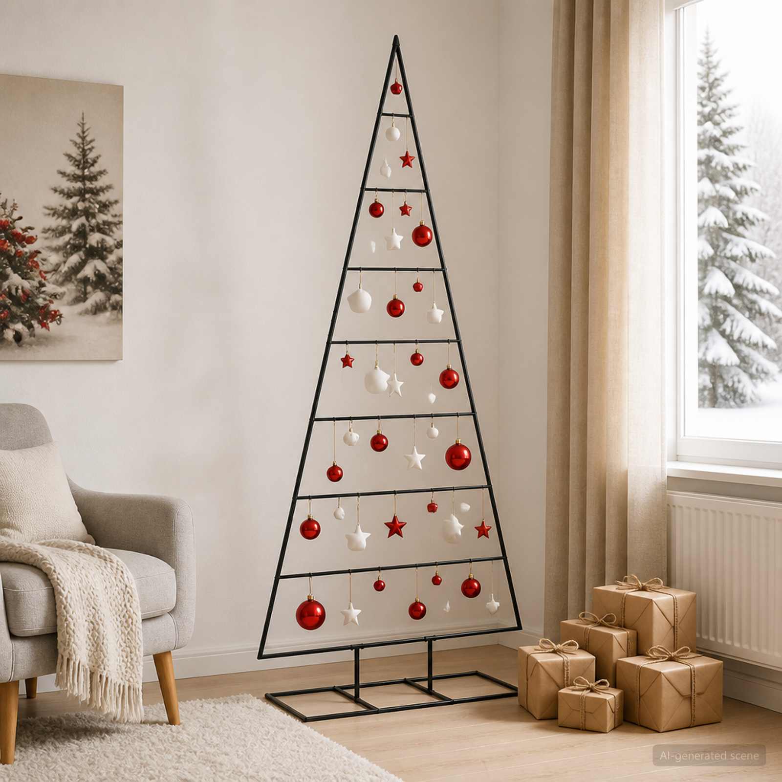 42060079_1.jpg vidaXL Kovový vianočný stromček KUOPIO 180 cm Kov Čierna – Obrázok 1