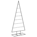 vidaXL Kovový vianočný stromček KUOPIO 180 cm Kov Čierna – Obrázok 2