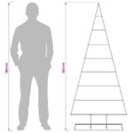 vidaXL Kovový vianočný stromček KUOPIO 180 cm Kov Čierna – Obrázok 8