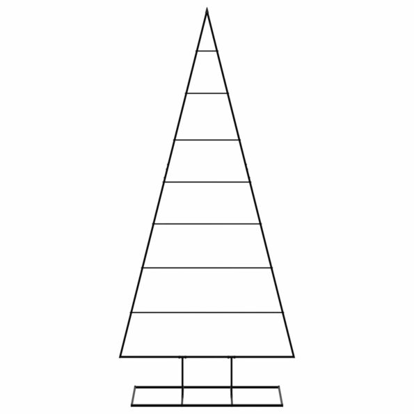 vidaXL Kovový vianočný stromček KUOPIO 210 cm Kov Čierna – Obrázok 4