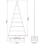 vidaXL Kovový vianočný stromček KUOPIO 210 cm Kov Čierna – Obrázok 7