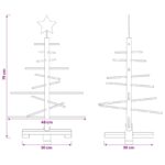vidaXL Drevený vianočný stromček 75 cm – Obrázok 6