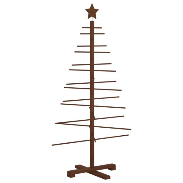 vidaXL Drevený vianočný stromček 125 cm – Obrázok 2