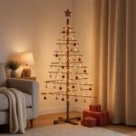vidaXL Drevený vianočný stromček 150 cm – Obrázok 3