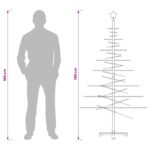 vidaXL Drevený vianočný stromček 180 cm – Obrázok 7