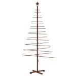 vidaXL Drevený vianočný stromček 210 cm – Obrázok 2