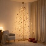 vidaXL Drevený vianočný stromček 240 cm – Obrázok 3