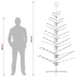 vidaXL Drevený vianočný stromček 240 cm – Obrázok 7