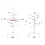 vidaXL Drevený vianočný stromček 75 cm – Obrázok 6