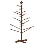 vidaXL Drevený vianočný stromček 125 cm – Obrázok 2