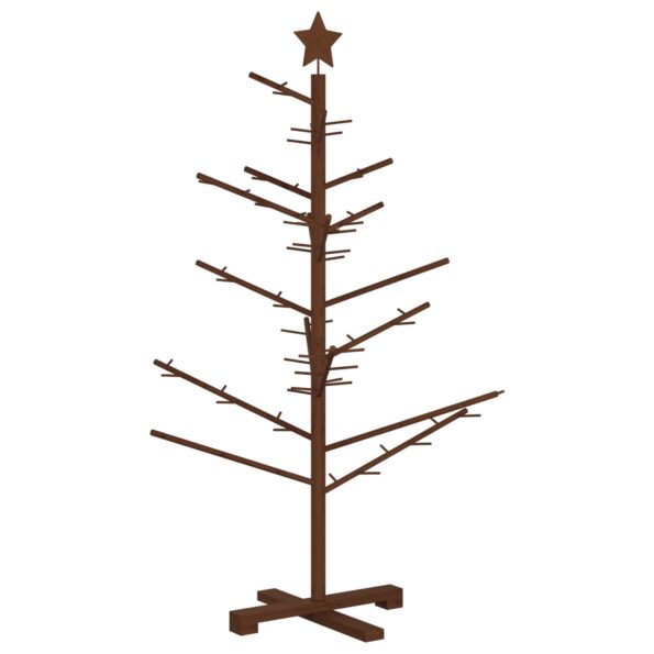 vidaXL Drevený vianočný stromček 125 cm – Obrázok 2
