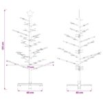 vidaXL Drevený vianočný stromček 125 cm – Obrázok 6