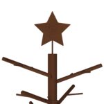 vidaXL Drevený vianočný stromček 150 cm – Obrázok 4