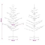 vidaXL Drevený vianočný stromček 150 cm – Obrázok 6