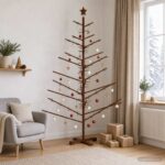 vidaXL Drevený vianočný stromček 180 cm