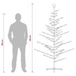 vidaXL Drevený vianočný stromček 210 cm – Obrázok 7