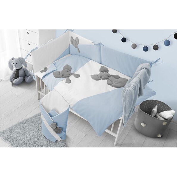 6-dielne posteľné obliečky Belisima Mouse 100/135 modré – Obrázok 5