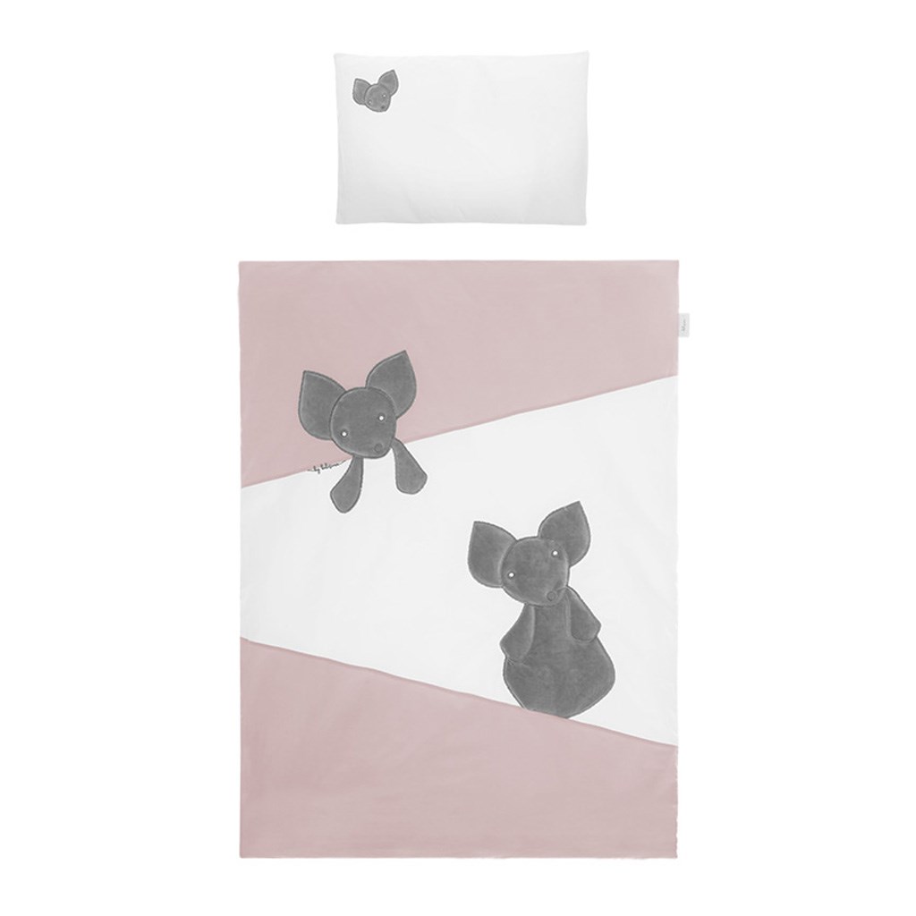 6-dielne-postelne-obliecky-Belisima-Mouse-100135-ruzove 6-dielne posteľné obliečky Belisima Mouse 100/135 ružové – Obrázok 1