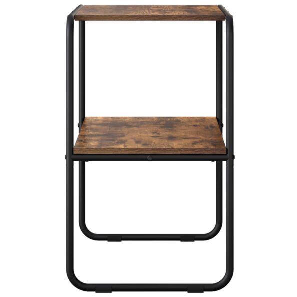 vidaXL Konzolový stôl Dymový dub 100 x 42,5 x 70 cm Kompozitné drevo – Obrázok 5
