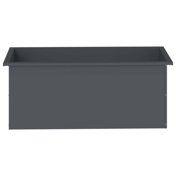 vidaXL Záhradný kvetináč s LED 2 ks Antracit 40 x 100 x 40 cm Oceľ – Obrázok 5