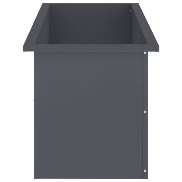 vidaXL Záhradný kvetináč s LED 2 ks Antracit 40 x 100 x 40 cm Oceľ – Obrázok 6