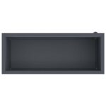 vidaXL Záhradný kvetináč s LED 2 ks Antracit 40 x 100 x 40 cm Oceľ – Obrázok 8