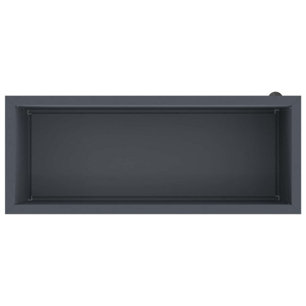 vidaXL Záhradný kvetináč s LED 2 ks Antracit 40 x 100 x 40 cm Oceľ – Obrázok 8
