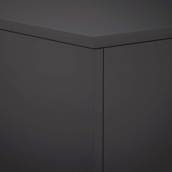 vidaXL Stojan na rastliny 2 pcs Čierna 30 x 30 x 40 cm Oceľ – Obrázok 6