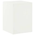 vidaXL Stojan na rastliny Biela 30 x 30 x 40 cm Oceľ – Obrázok 2