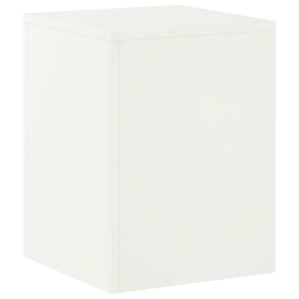 vidaXL Stojan na rastliny Biela 30 x 30 x 40 cm Oceľ – Obrázok 2