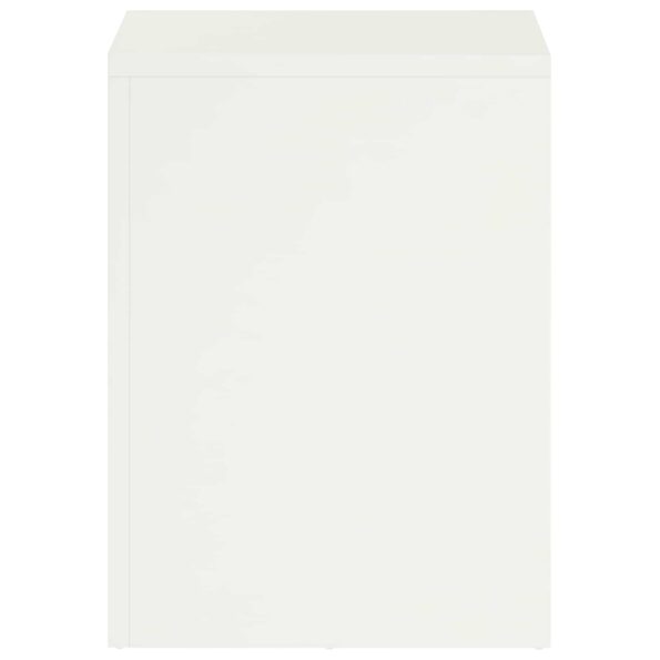 vidaXL Stojan na rastliny Biela 30 x 30 x 40 cm Oceľ – Obrázok 4