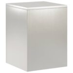 vidaXL Stojan na rastliny Strieborná 30 x 30 x 40 cm Oceľ – Obrázok 2