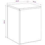 vidaXL Stojan na rastliny 2 pcs Strieborná 30 x 30 x 40 cm – Obrázok 8
