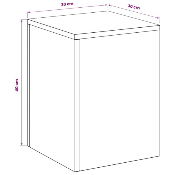 vidaXL Stojan na rastliny 2 pcs Strieborná 30 x 30 x 40 cm – Obrázok 8