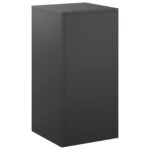 vidaXL Stojan na rastliny Čierna 30 x 30 x 60 cm Oceľ – Obrázok 2