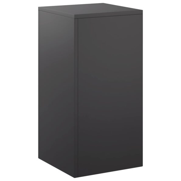 vidaXL Stojan na rastliny Čierna 30 x 30 x 60 cm Oceľ – Obrázok 2