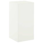 vidaXL Stojan na rastliny Biela 30 x 30 x 60 cm Oceľ – Obrázok 2